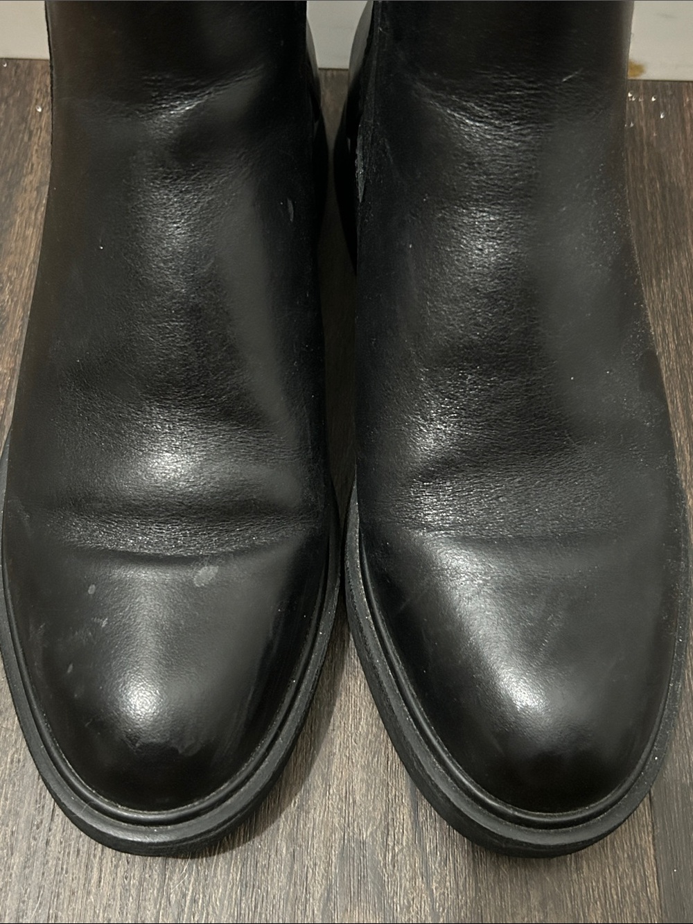 Black Leather Chelsea Boots - Picture 5 of 6